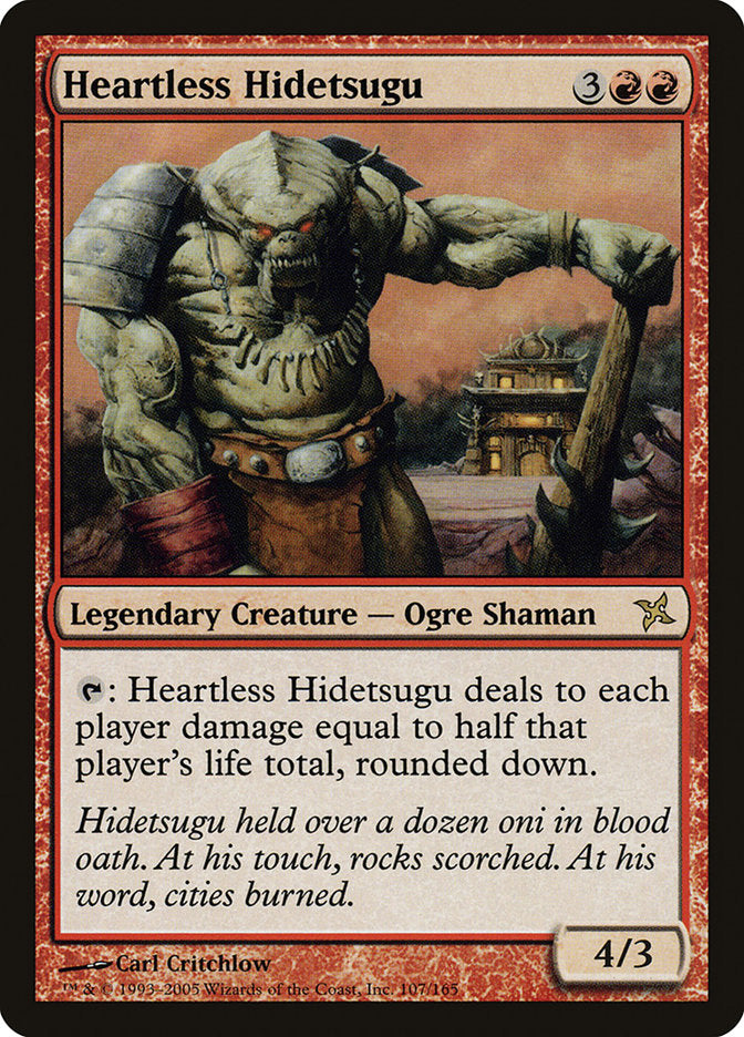 Heartless Hidetsugu [Betrayers of Kamigawa] MTG Single Magic: The Gathering    | Red Claw Gaming