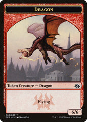 Dragon // Goblin Double-Sided Token [Ravnica Allegiance Guild Kit Tokens] MTG Single Magic: The Gathering    | Red Claw Gaming