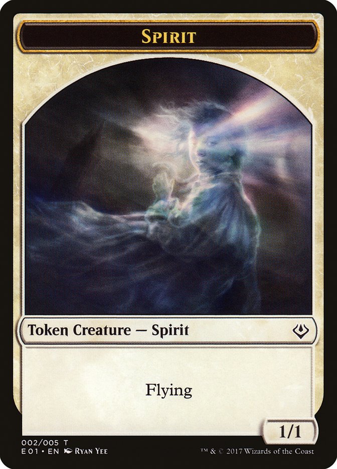 Spirit // Soldier Double-Sided Token [Archenemy: Nicol Bolas Tokens] MTG Single Magic: The Gathering    | Red Claw Gaming
