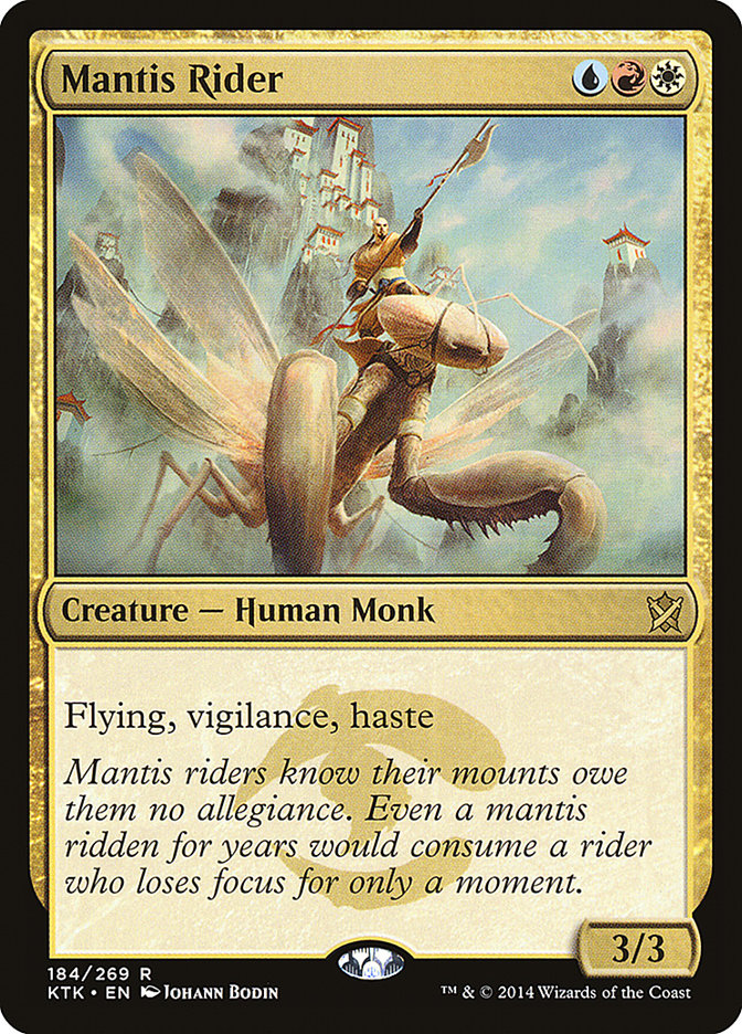 Mantis Rider [Khans of Tarkir] MTG Single Magic: The Gathering    | Red Claw Gaming