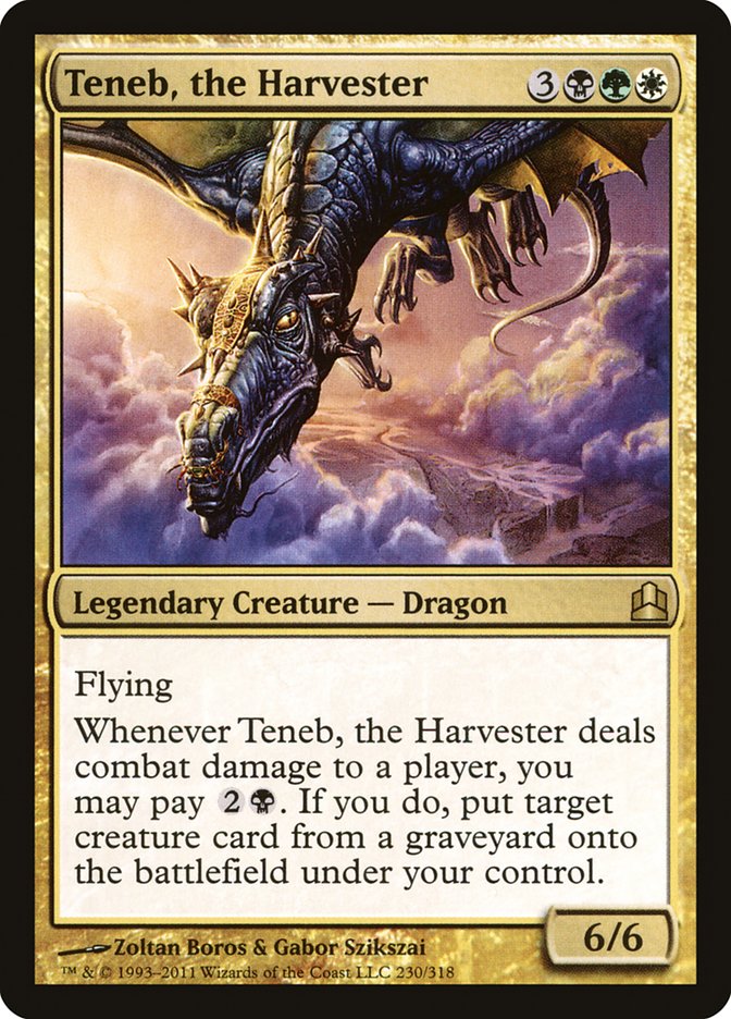 Teneb, the Harvester [Commander 2011] MTG Single Magic: The Gathering    | Red Claw Gaming