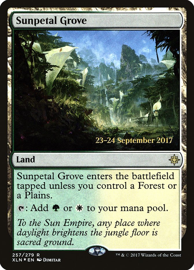 Sunpetal Grove [Ixalan Prerelease Promos] MTG Single Magic: The Gathering    | Red Claw Gaming