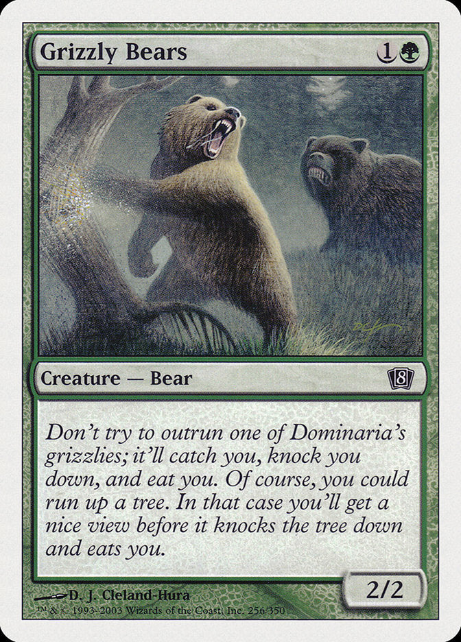 Grizzly Bears [Eighth Edition] MTG Single Magic: The Gathering    | Red Claw Gaming