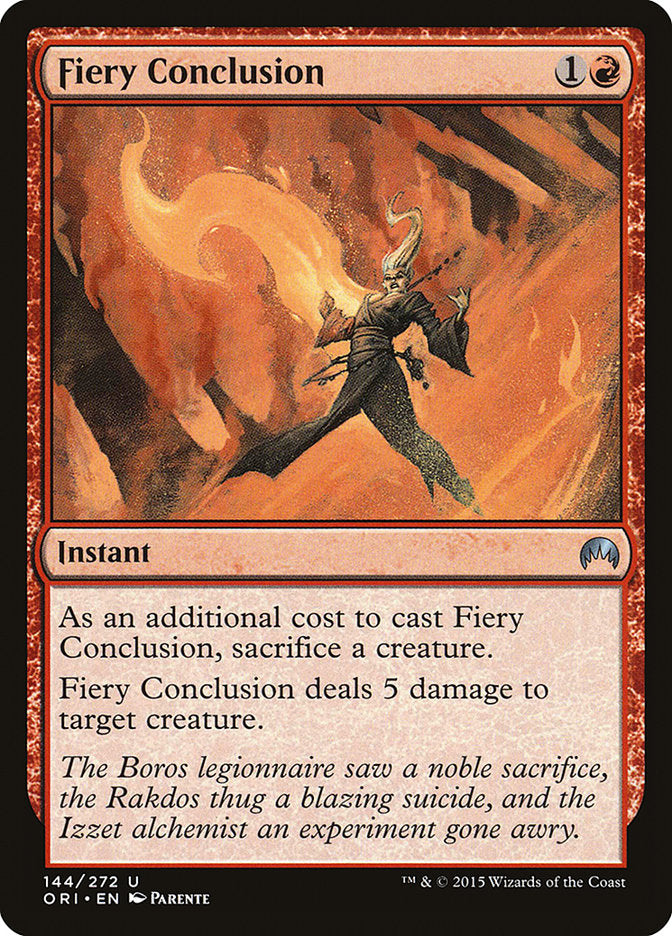 Fiery Conclusion [Magic Origins] MTG Single Magic: The Gathering    | Red Claw Gaming