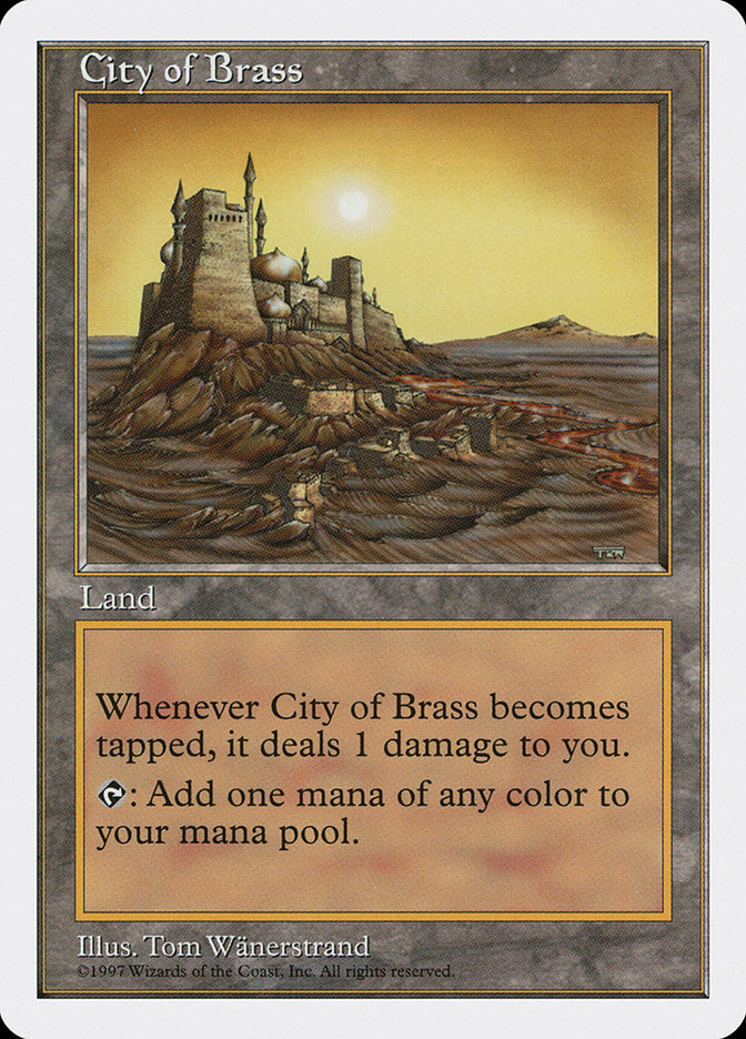 City of Brass [Fifth Edition] MTG Single Magic: The Gathering    | Red Claw Gaming