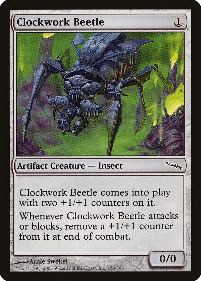 Clockwork Beetle [Mirrodin] MTG Single Magic: The Gathering    | Red Claw Gaming