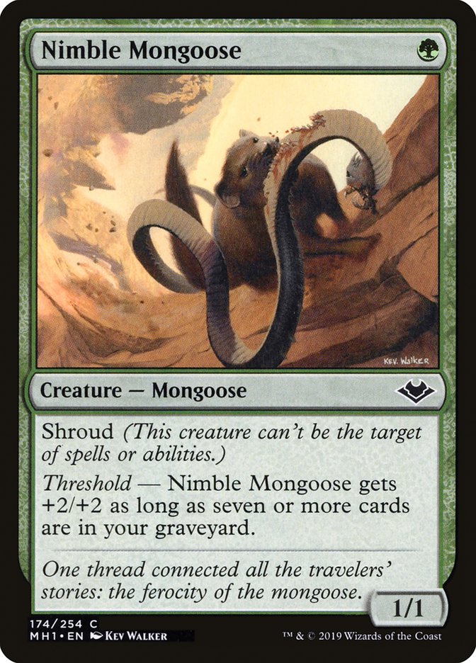 Nimble Mongoose [Modern Horizons] MTG Single Magic: The Gathering    | Red Claw Gaming