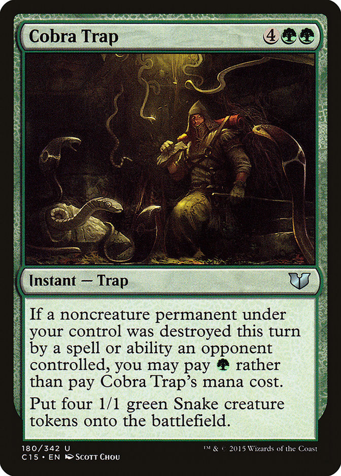 Cobra Trap [Commander 2015] MTG Single Magic: The Gathering    | Red Claw Gaming