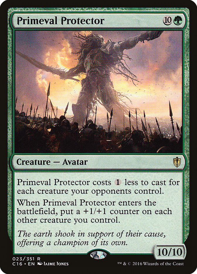 Primeval Protector [Commander 2016] MTG Single Magic: The Gathering    | Red Claw Gaming