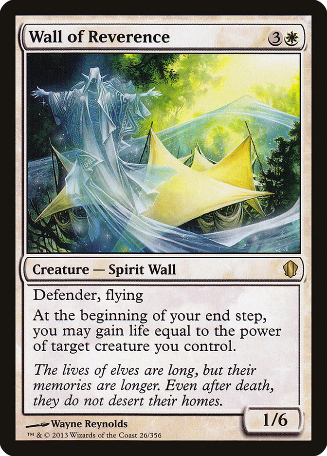 Wall of Reverence [Commander 2013] MTG Single Magic: The Gathering    | Red Claw Gaming