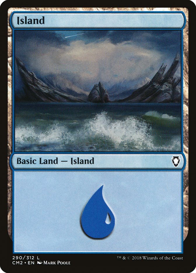 Island (290) [Commander Anthology Volume II] MTG Single Magic: The Gathering    | Red Claw Gaming