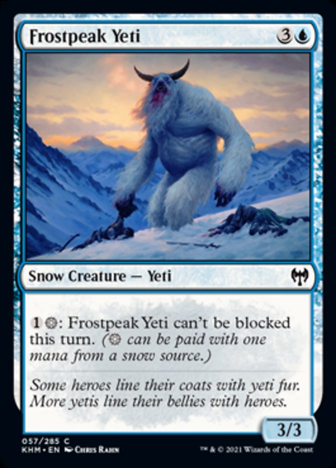 Frostpeak Yeti [Kaldheim] MTG Single Magic: The Gathering    | Red Claw Gaming
