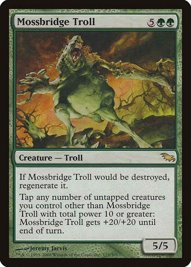 Mossbridge Troll [Shadowmoor] MTG Single Magic: The Gathering    | Red Claw Gaming
