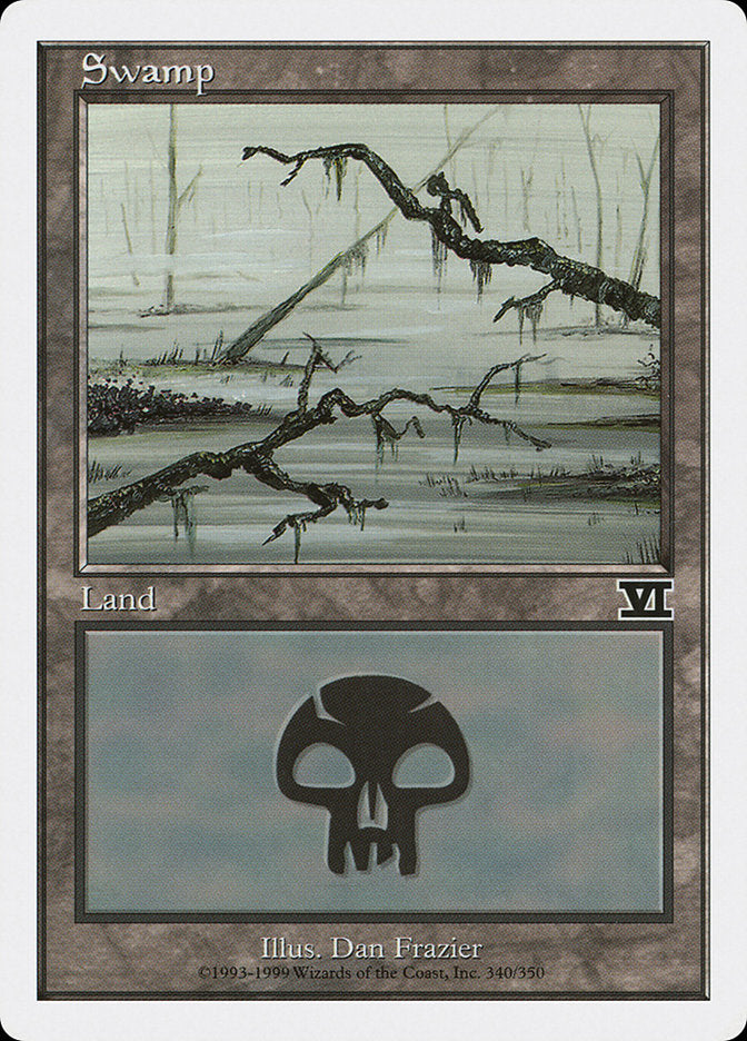 Swamp (340) [Classic Sixth Edition] MTG Single Magic: The Gathering    | Red Claw Gaming