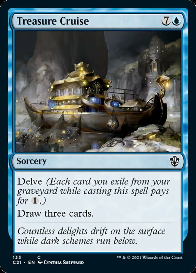 Treasure Cruise [Commander 2021] MTG Single Magic: The Gathering    | Red Claw Gaming