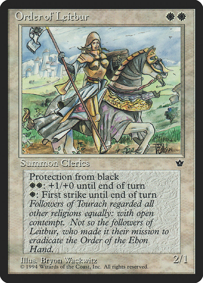 Order of Leitbur (Horse Facing Right) [Fallen Empires] MTG Single Magic: The Gathering    | Red Claw Gaming