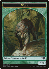 Treefolk // Wolf Double-Sided Token [Commander 2014 Tokens] MTG Single Magic: The Gathering    | Red Claw Gaming