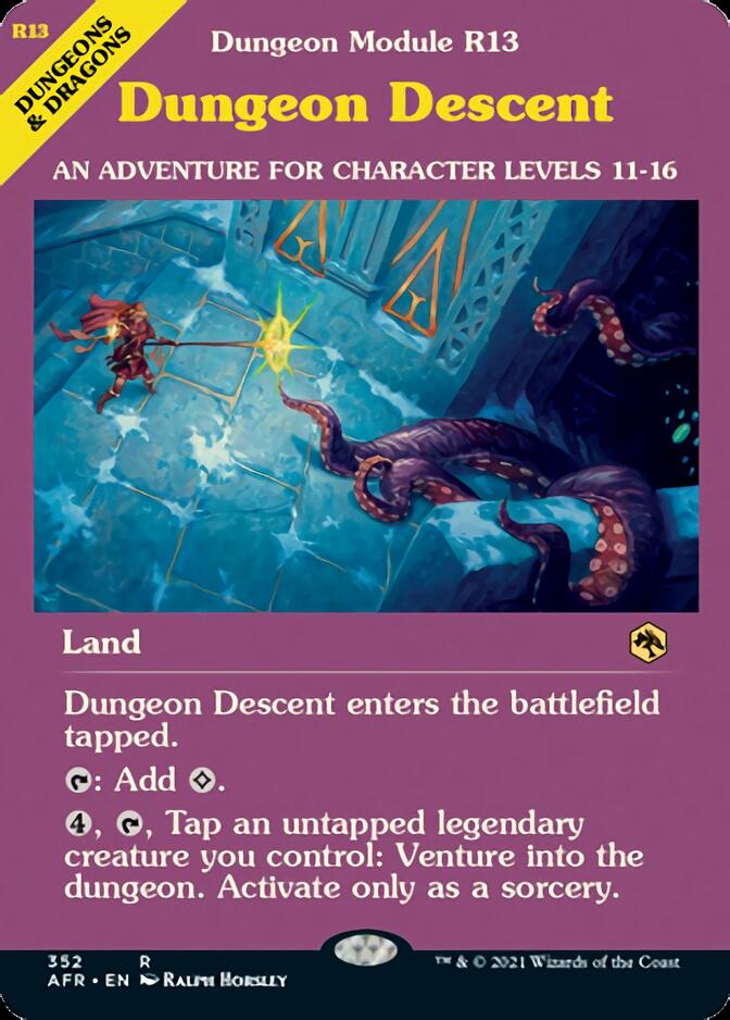 Dungeon Descent (Dungeon Module) [Dungeons & Dragons: Adventures in the Forgotten Realms] MTG Single Magic: The Gathering    | Red Claw Gaming
