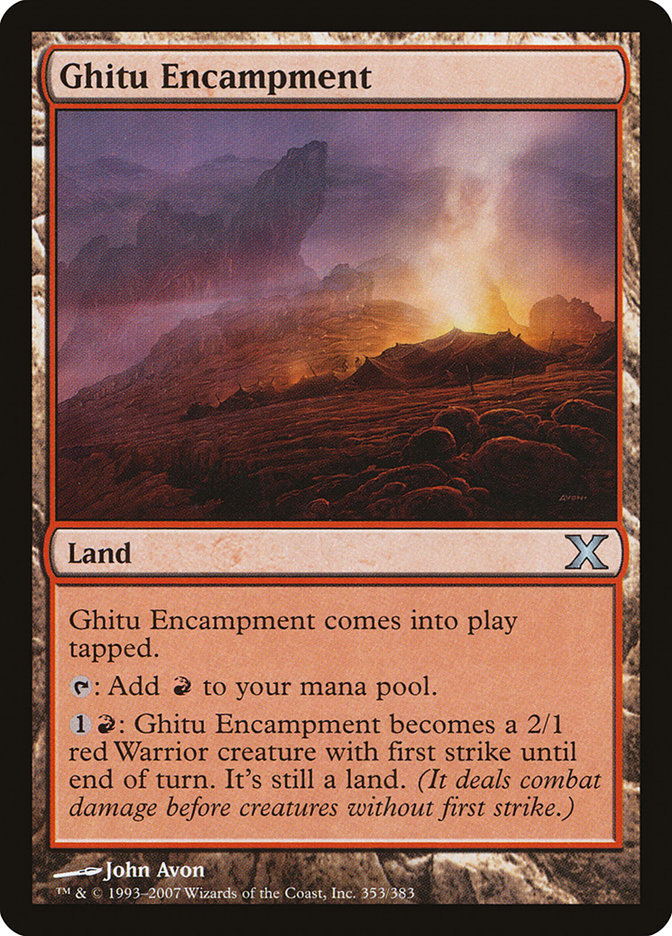 Ghitu Encampment [Tenth Edition] MTG Single Magic: The Gathering    | Red Claw Gaming