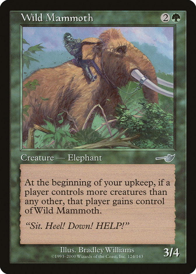 Wild Mammoth [Nemesis] MTG Single Magic: The Gathering    | Red Claw Gaming
