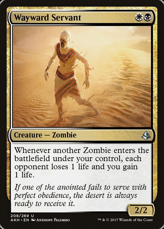 Wayward Servant [Amonkhet] MTG Single Magic: The Gathering    | Red Claw Gaming