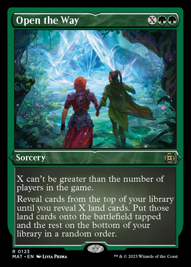 Open the Way (Foil Etched) [March of the Machine: The Aftermath] MTG Single Magic: The Gathering    | Red Claw Gaming