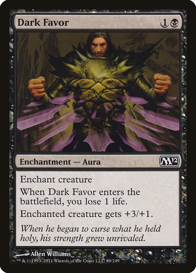 Dark Favor [Magic 2012] MTG Single Magic: The Gathering    | Red Claw Gaming