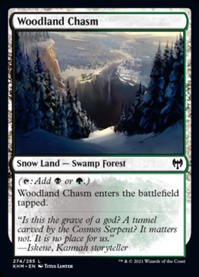 Woodland Chasm [Kaldheim] MTG Single Magic: The Gathering    | Red Claw Gaming