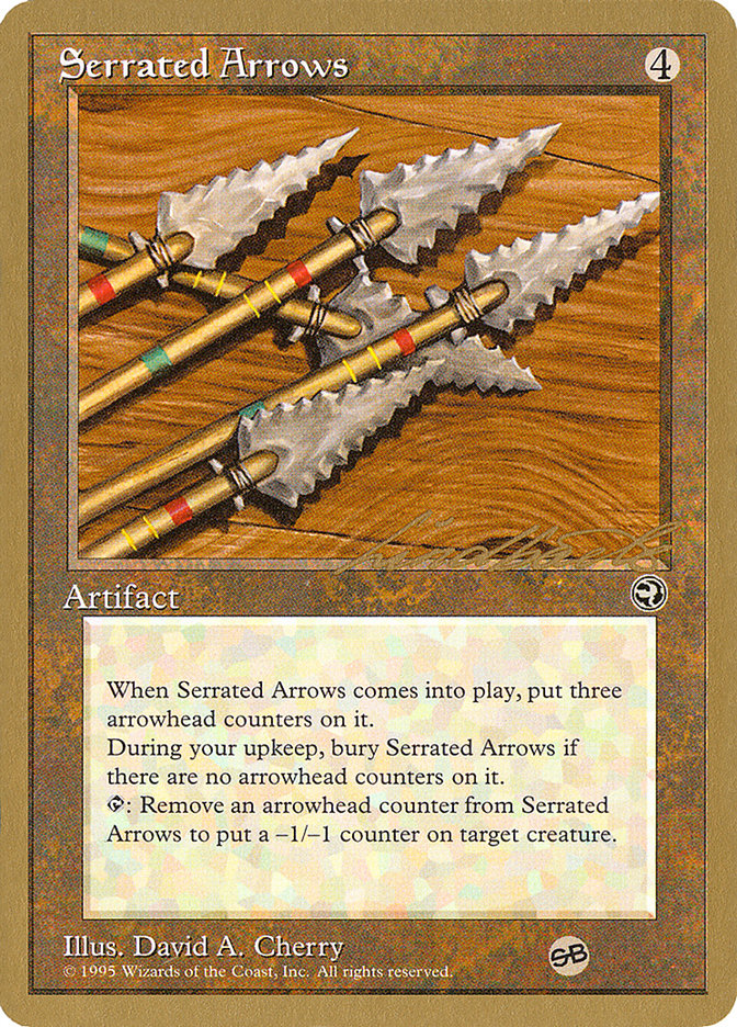 Serrated Arrows (Leon Lindback) (SB) [Pro Tour Collector Set] MTG Single Magic: The Gathering    | Red Claw Gaming
