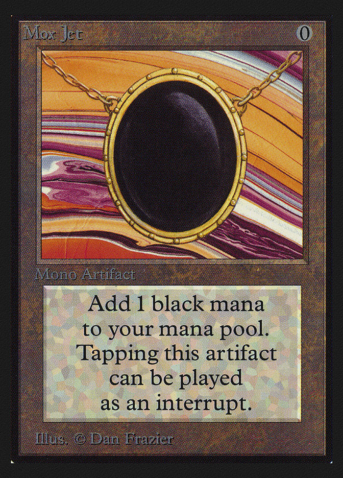 Mox Jet (Black Stone) [International Collectors' Edition] MTG Single Magic: The Gathering    | Red Claw Gaming