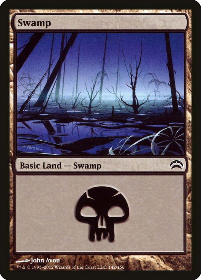 Swamp (142) [Planechase 2012] MTG Single Magic: The Gathering    | Red Claw Gaming