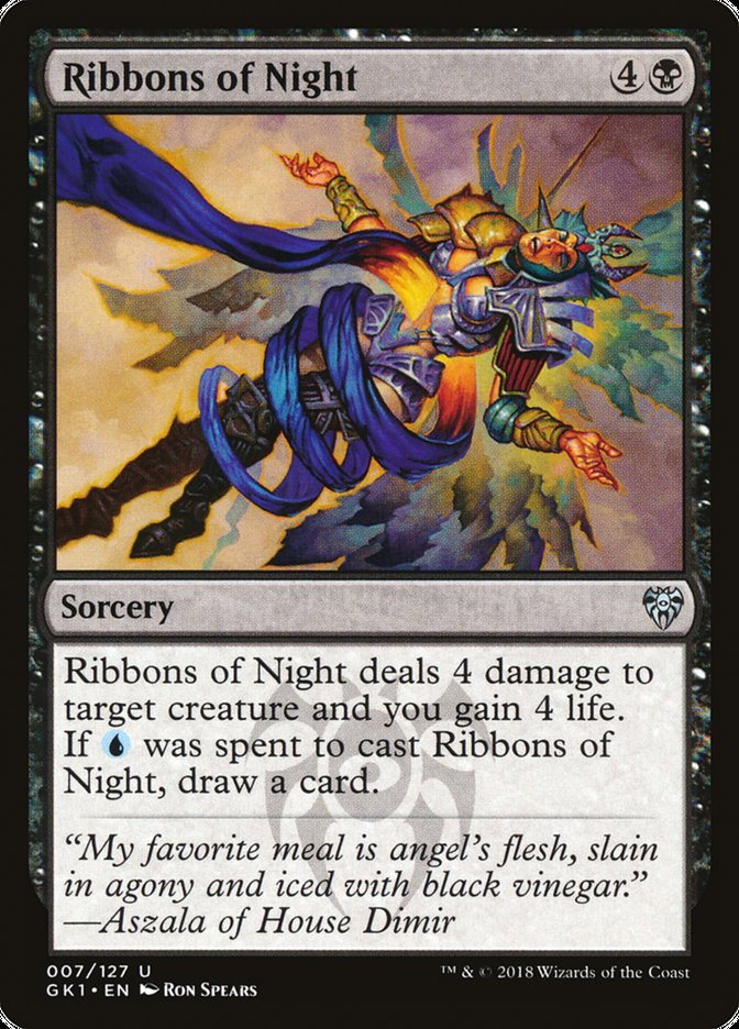 Ribbons of Night [Guilds of Ravnica Guild Kit] MTG Single Magic: The Gathering    | Red Claw Gaming