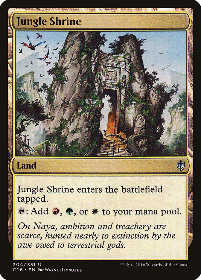 Jungle Shrine [Commander 2016] MTG Single Magic: The Gathering    | Red Claw Gaming