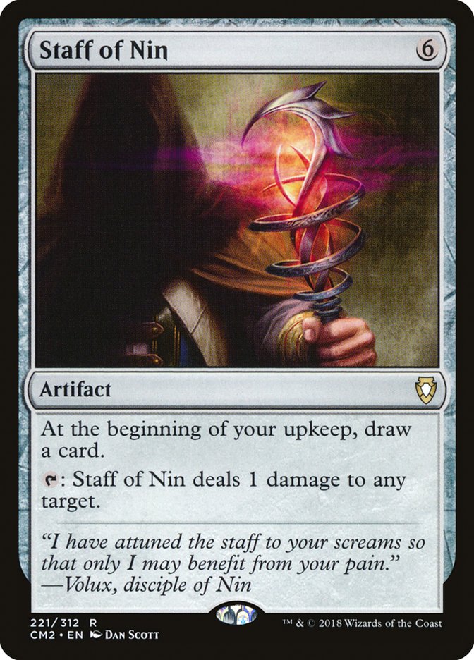 Staff of Nin [Commander Anthology Volume II] MTG Single Magic: The Gathering    | Red Claw Gaming