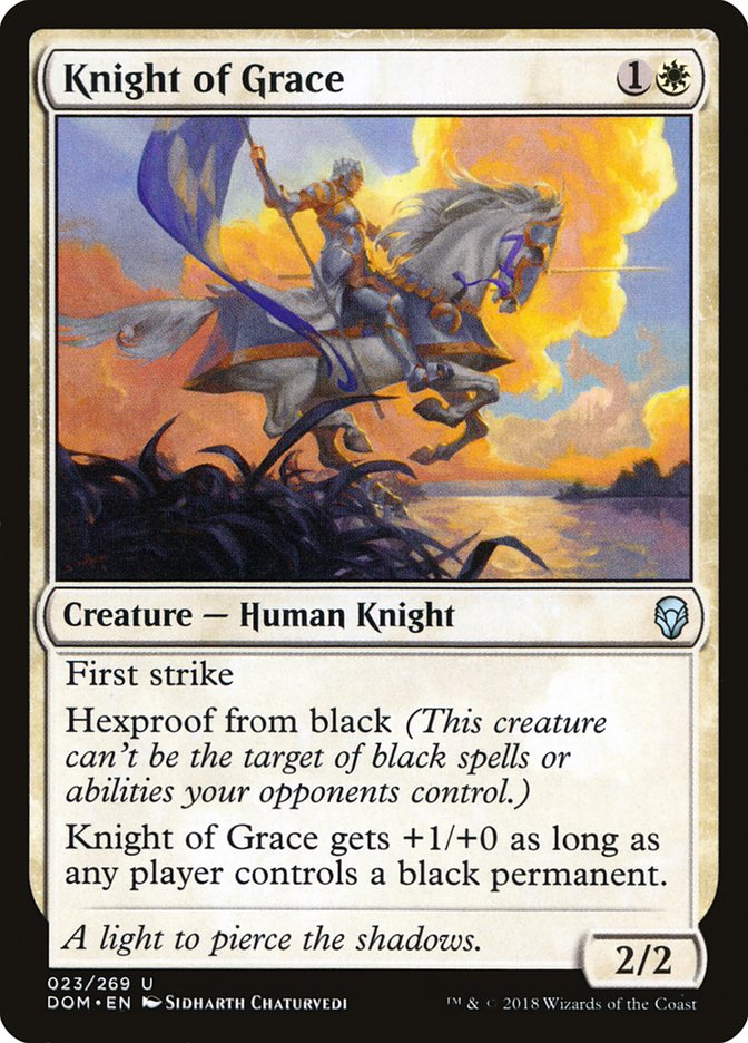 Knight of Grace [Dominaria] MTG Single Magic: The Gathering    | Red Claw Gaming