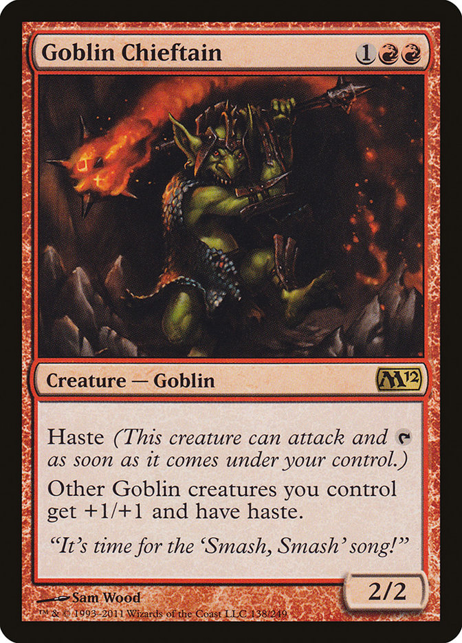Goblin Chieftain [Magic 2012] MTG Single Magic: The Gathering    | Red Claw Gaming