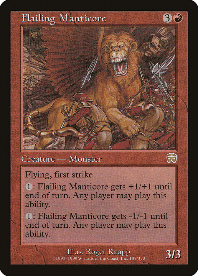 Flailing Manticore [Mercadian Masques] MTG Single Magic: The Gathering    | Red Claw Gaming