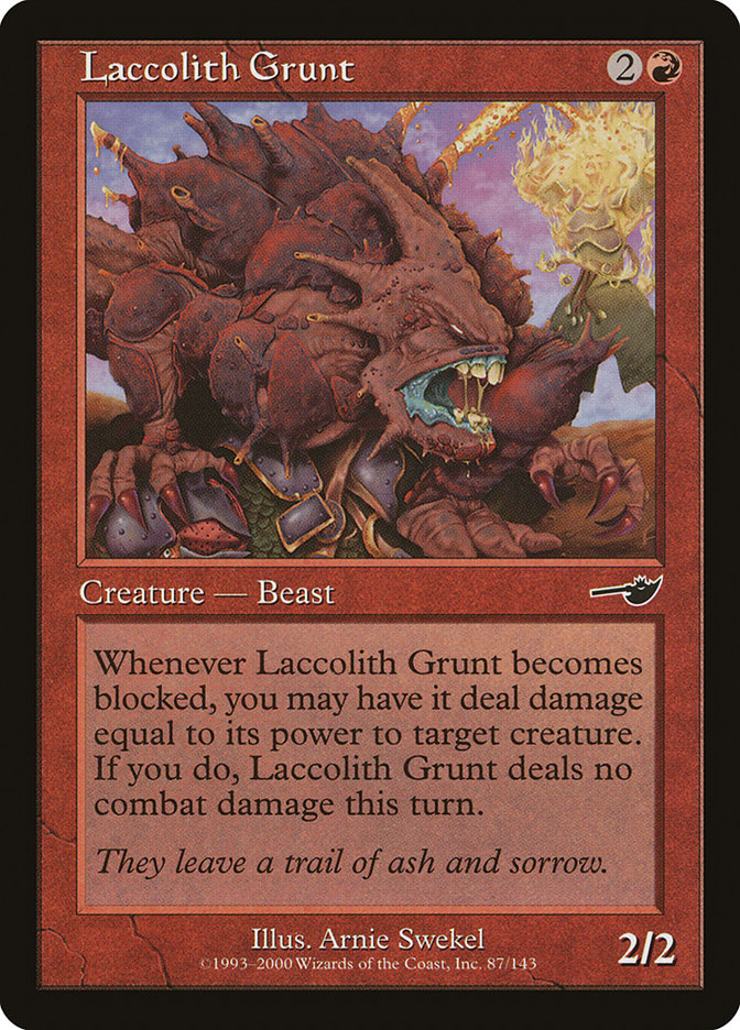 Laccolith Grunt [Nemesis] MTG Single Magic: The Gathering    | Red Claw Gaming