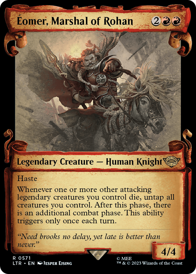 Eomer, Marshal of Rohan [The Lord of the Rings: Tales of Middle-Earth Showcase Scrolls] MTG Single Magic: The Gathering    | Red Claw Gaming