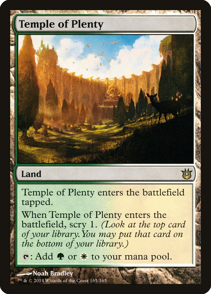 Temple of Plenty [Born of the Gods] MTG Single Magic: The Gathering    | Red Claw Gaming