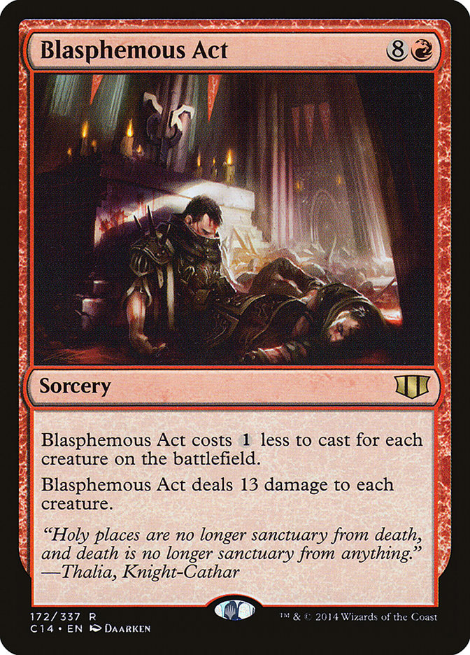 Blasphemous Act [Commander 2014] MTG Single Magic: The Gathering    | Red Claw Gaming