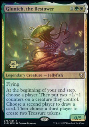 Gluntch, the Bestower [Commander Legends: Battle for Baldur's Gate Prerelease Promos] MTG Single Magic: The Gathering    | Red Claw Gaming