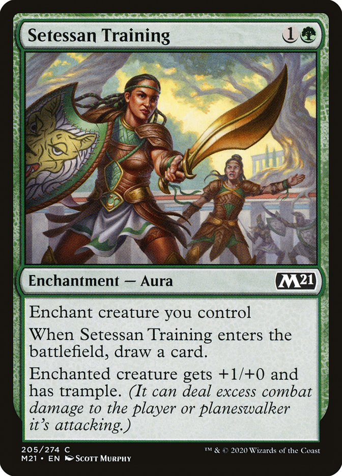 Setessan Training [Core Set 2021] MTG Single Magic: The Gathering    | Red Claw Gaming