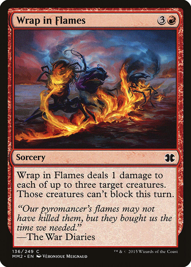 Wrap in Flames [Modern Masters 2015] MTG Single Magic: The Gathering    | Red Claw Gaming