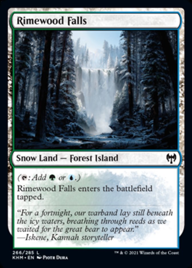 Rimewood Falls [Kaldheim] MTG Single Magic: The Gathering    | Red Claw Gaming