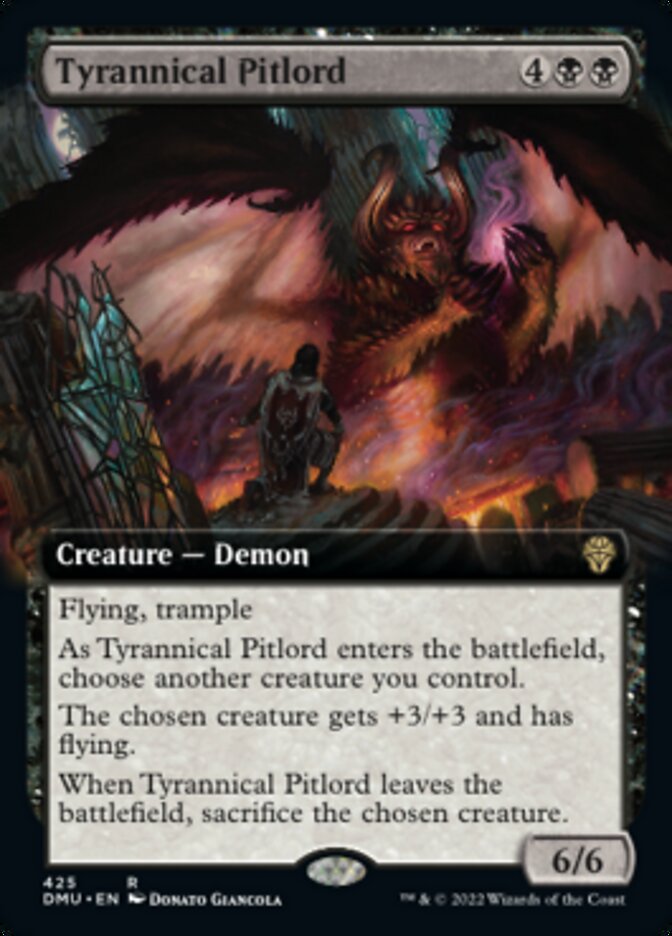 Tyrannical Pitlord (Extended Art) [Dominaria United] MTG Single Magic: The Gathering    | Red Claw Gaming
