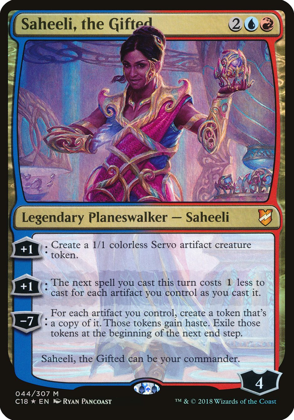 Saheeli, the Gifted (Oversized) [Commander 2018 Oversized] MTG Single Magic: The Gathering    | Red Claw Gaming