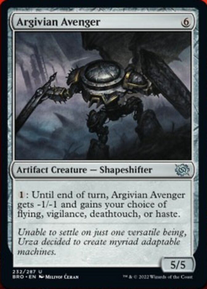 Argivian Avenger [The Brothers' War] MTG Single Magic: The Gathering    | Red Claw Gaming