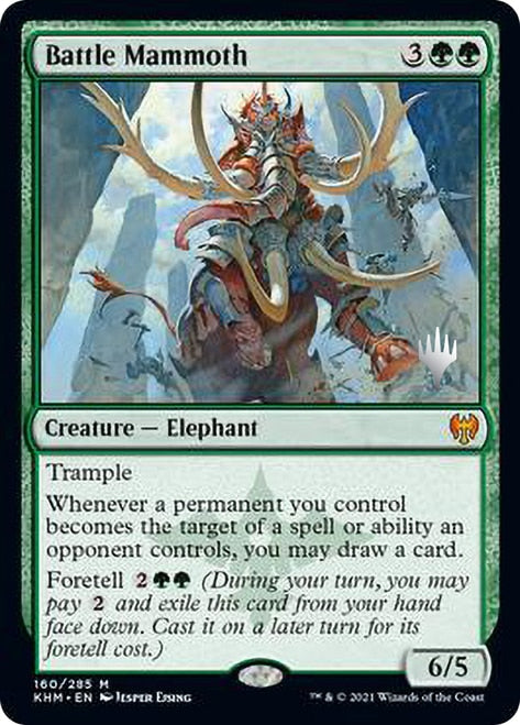 Battle Mammoth (Promo Pack) [Kaldheim Promos] MTG Single Magic: The Gathering    | Red Claw Gaming
