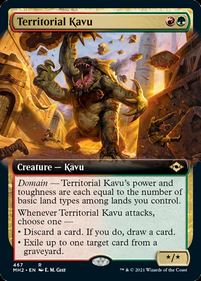 Territorial Kavu (Extended Art) [Modern Horizons 2] MTG Single Magic: The Gathering    | Red Claw Gaming
